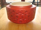 McCoy Scandia #31 Orange-Red 4.5" Tall 6.75” Wide MCM Planter/Vase ~ 1970s USA
