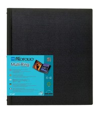 ITOYA RB-11-14 RB1114 Multi-Ring Binder, Refillable, 11 inch x 14 , Black, ,