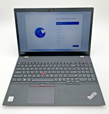 Lenovo ThinkPad T15 G1 15.6'' i7-10610U 1.8GHz 256GB SSD 24GB DDR4 Black Laptop C