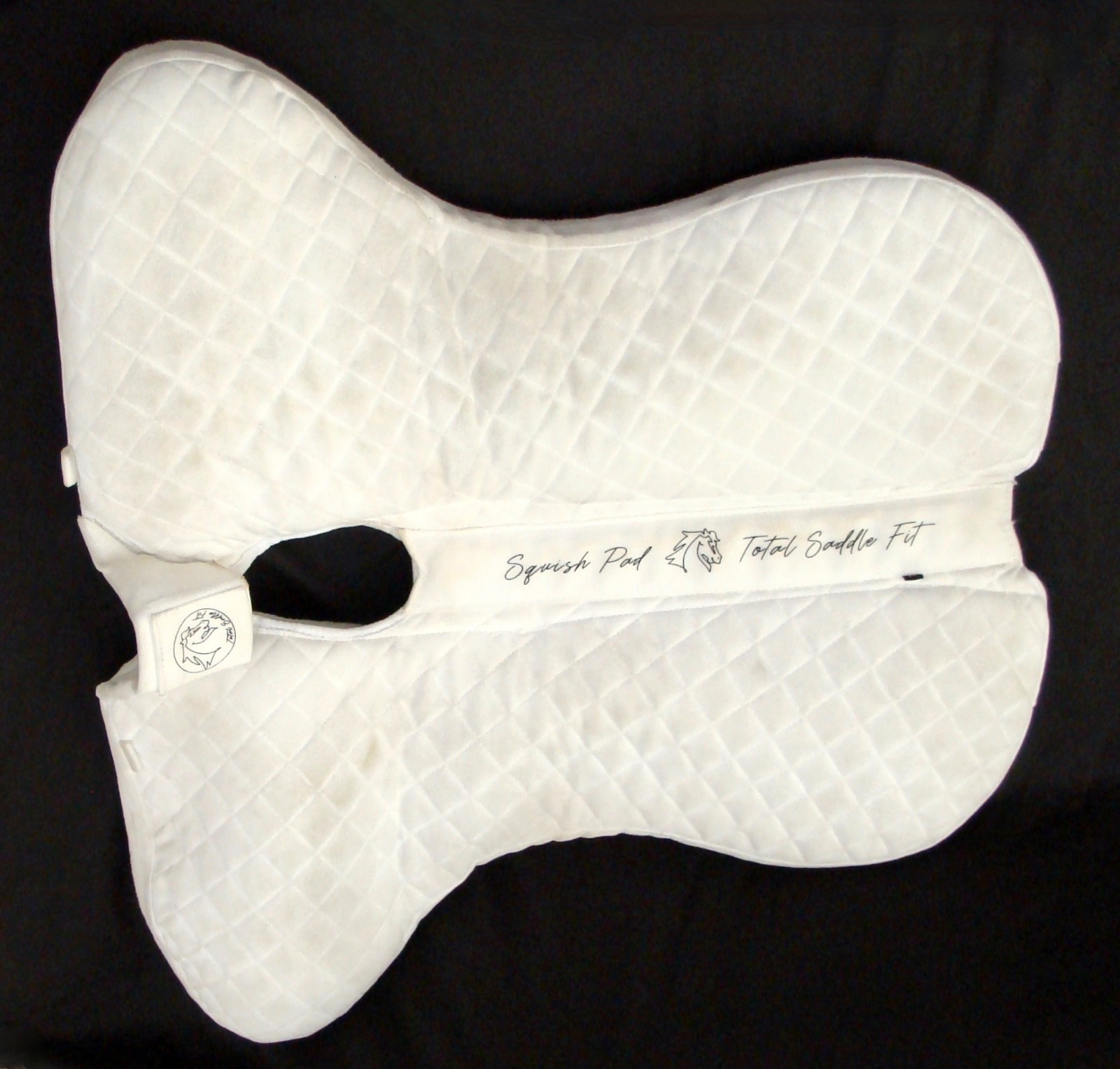 Total Saddle Fit SQUISH PAD English/Dressage Medium (for 17.5"-18" saddles)White