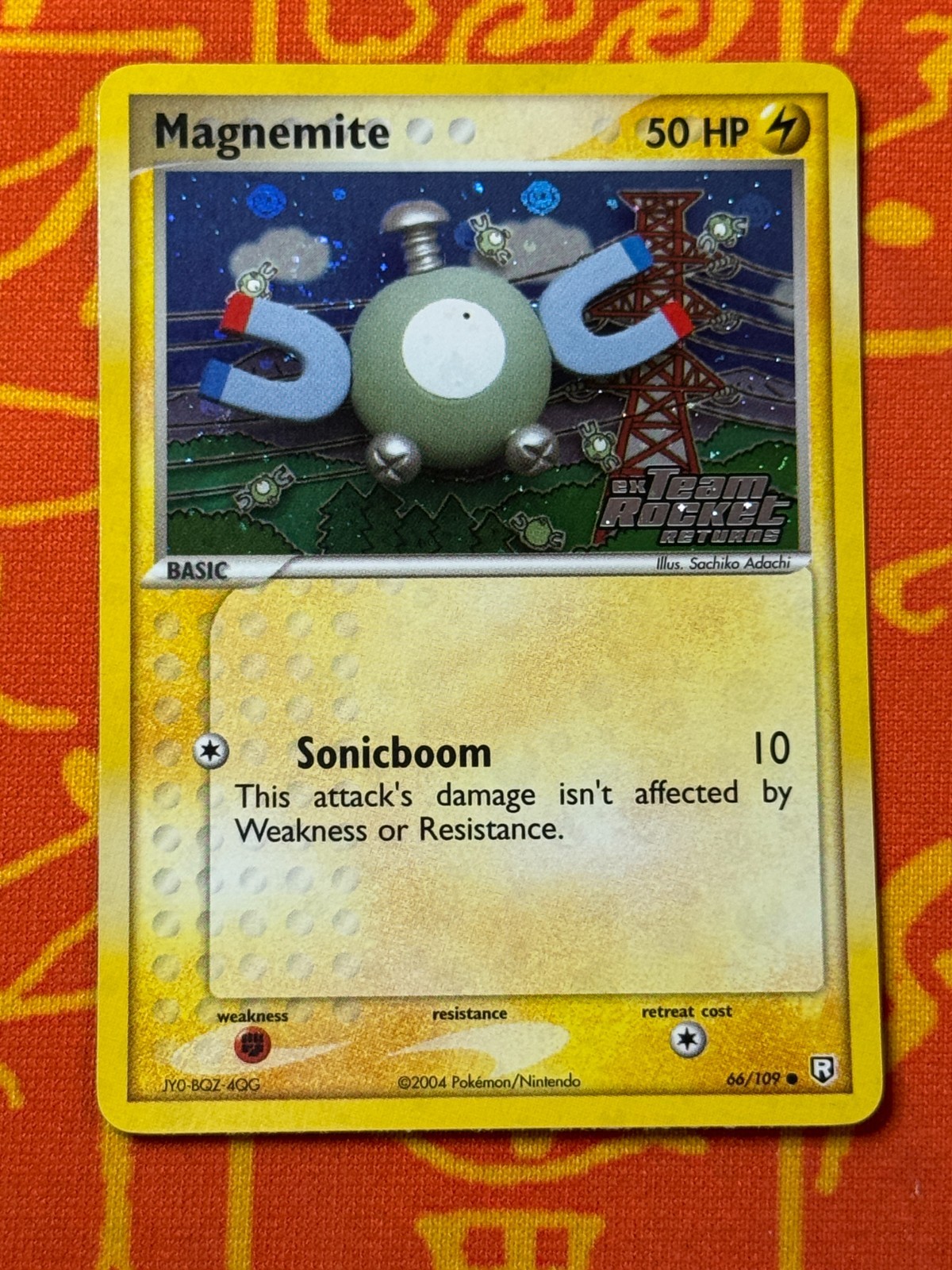 POKEMON TCG MAGNEMITE 66/109 REVERSE HOLO STAMPED NM TEAM ROCKET RETURNS