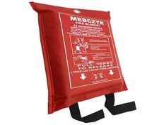 Mebczyk Fire Blanket Kitchen Emergency Blankets with Silicone Coating.Firepro...
