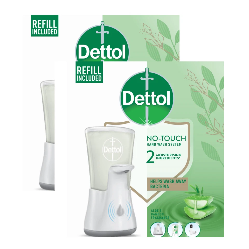 2x Dettol / Sagrotan No-Touch Seifenspender ink Nachfüller Aloe Vera 250 ml - Bild 2 von 4