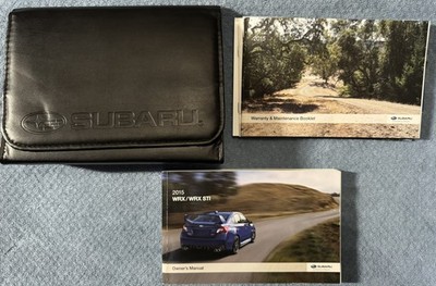 2015 Subaru WRX / WRX STI Owners Manual w/Maint. Booklet etc. part no.MSA5M1514A