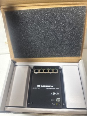 Crestron 5-Port PoE Ethernet Switch, CEN-SW-POE-5 - New Open Box