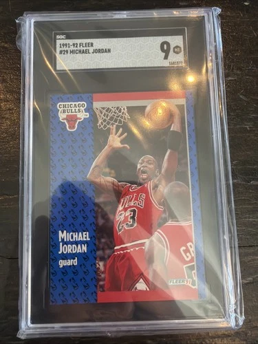 1991-92 Fleer Basketball #29 Michael Jordan SGC 9