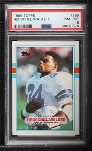 1989 Topps Herschel Walker #385 PSA 8