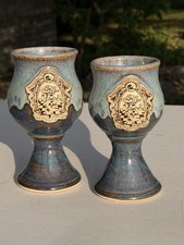 PAIR of 2005 MINNESOTA RENAISSANCE FESTIVAL Chalice / Goblet / Wine Cup Mug