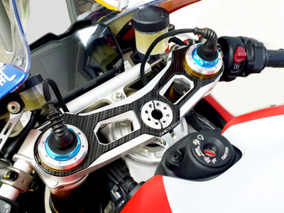 Top Yoke Protector Carbon Optik für Ducati Panigale V4 V4R 1000 1100