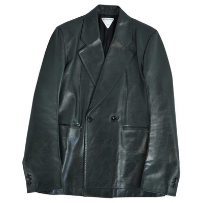 BOTTEGA VENETA Jacket 2022 Leather Tailored Men 46 (s) Green Used MOLO-0