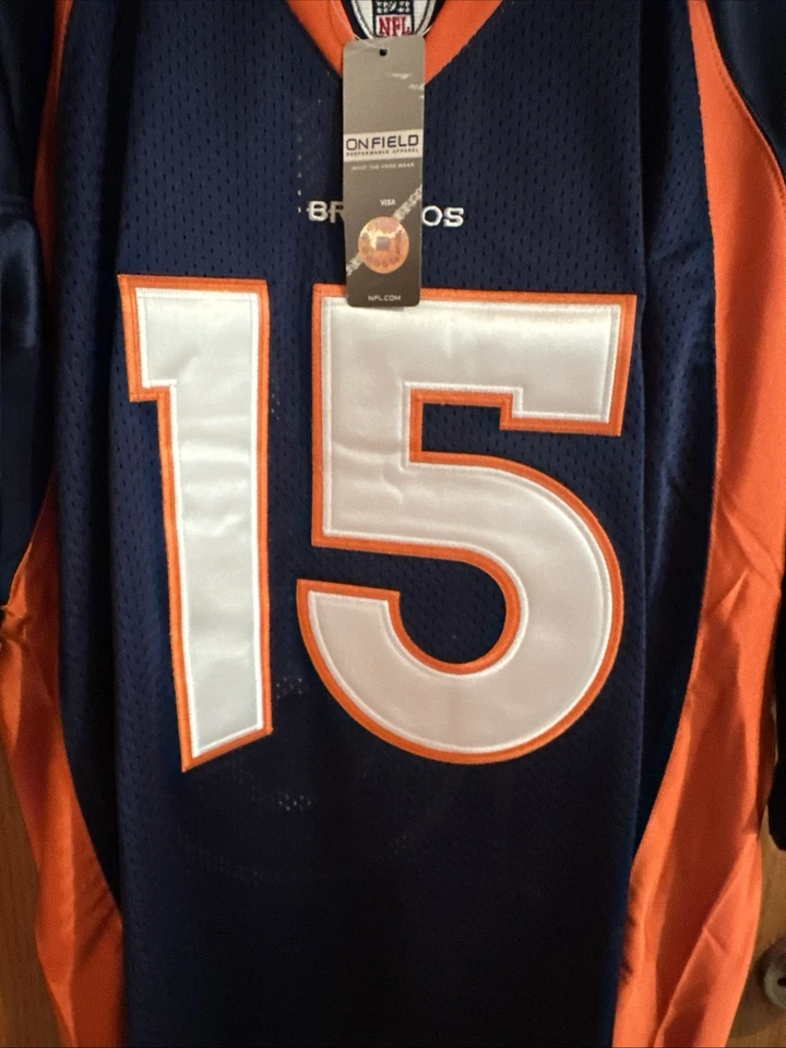 Camiseta deportiva cosida unisex talla 54 de los Denver Broncos Tim Tebow Reebok On Field nueva con etiquetas Foto 3 de 4