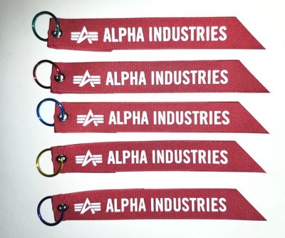 Lot Of 5 Alpha Industries MA-1 Pull Tag Keychains Or Zipper Jacket Zipper Pull
