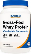 Grass-Fed Whey Protein Concentrate (Unflavored) 2LBS - Undenatured, Non-Gmo, Glu