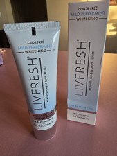 NEW LivFresh Toothpaste Gel - Mild Peppermint 1.75 oz Non-Foaming