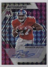 2023 Panini Mosaic Purple Prizm 47/49 Brandon Jacobs #AM-BJ Auto 0qw3
