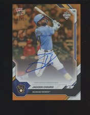 2026 TOPPS NOW ROAD TO OPENING DAY JACKSON CHOURIO ORANGE FOIL Auto 03/25