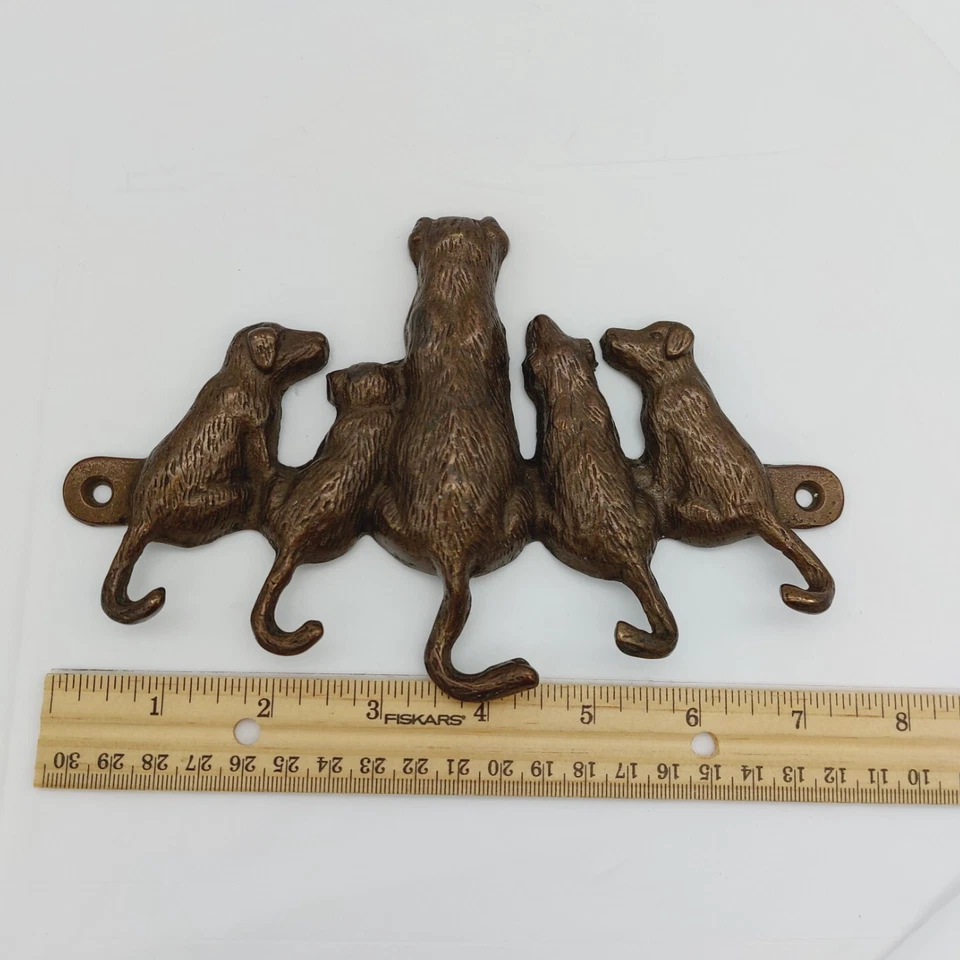 Dog Tail Key Hook Hanger Holder Metal SPI San Pacific Int'l 5 Hooks 7.5" Long - Image 4 of 4