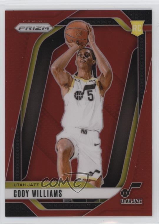 2024-25 Panini Prizm Red Prizm 290/299 Cody Williams #232 Rookie RC rf2