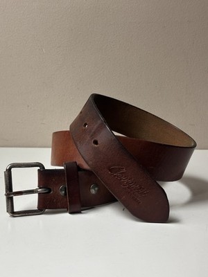 vintage chevignon Brown Leather Belt Italy (size See Picture)