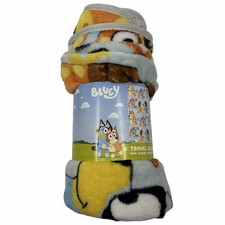 Bluey Kids Travel Blanket 40" x 50  Bingo Plush Lightweight Jay Franco New