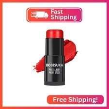 BOBISUKA Pro Red Face  Body Paint Stick, Blendable Red Eyeblack Painting Sticks