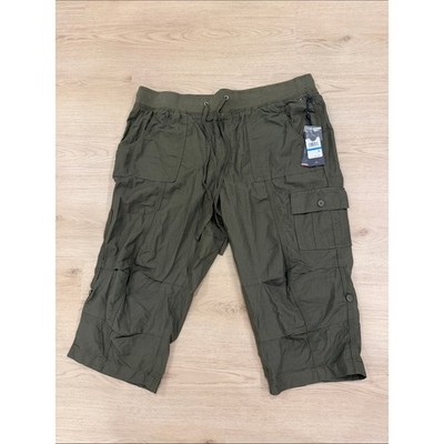 New Tommy Hilfiger XL Olive Cargo Shorts - Casual Utility Style
