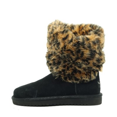 Koolaburra by UGG Damen 1124410 Boots schwarz Wildleder gefüttert Stiefel EU 37