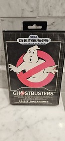1990 GHOSTBUSTERS Sega Genesis Game Complete In Box CIB Tested FREE SHIPPING 