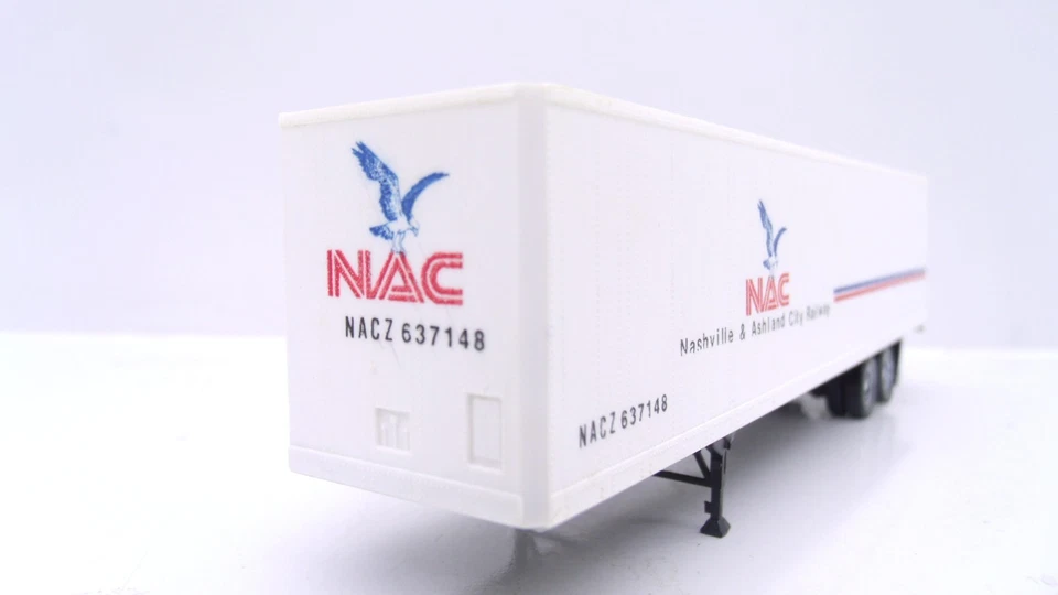 HO 45' Nashville & Ashland City Railway NAC Trailer ONLY For Flat Train Car 1of2 - Image 4 of 4