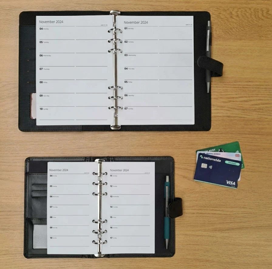 TOAD® 2025 - 2026 | A5 & Personal Size Refill | Week on Two Pages - Filofax Compatible