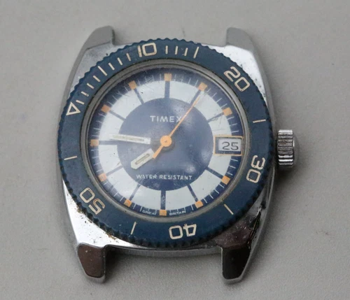 E Ladies Vintage TIMEX SPRITE Hand Winding Mechanical Diver's Wristwatch