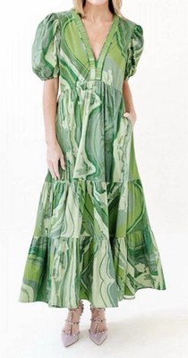 SHERIDAN FRENCH Margot Dress Moss Agate size XS $445