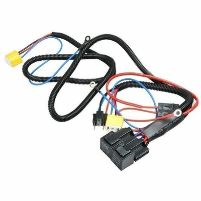 H4 Halogen Headlight Booster Wiring Harness Relay Kit 12V Energy Saving for