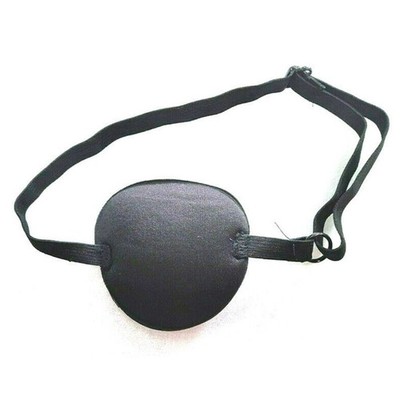 Erwachsene Augenklappe medizinisch konkav Schaumstoff gepolstert waschbar Lidschatten Unisex schwarz