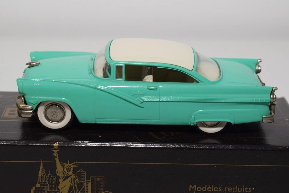 B85 1:43 BROOKLIN BRK23 BRK 23 FORD FAIRLANE 2 PORTE VICTORIA VERDE COME NUOV... - Immagine 3 di 4