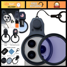 52mm CPL Polarizing Clip-on Lens Kit for iPhone  Android Phones, Includes Cap 