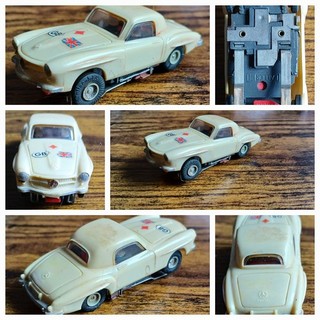 Mercedes Benz 190 SL Hellbeige Faller AMS 4821 Slotcar HO 60er Jahre Blockmotor