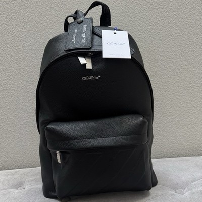 OFF-WHITE c/o Virgil Abloh Classic Dome Calf Leather Backpack $950 Authentic