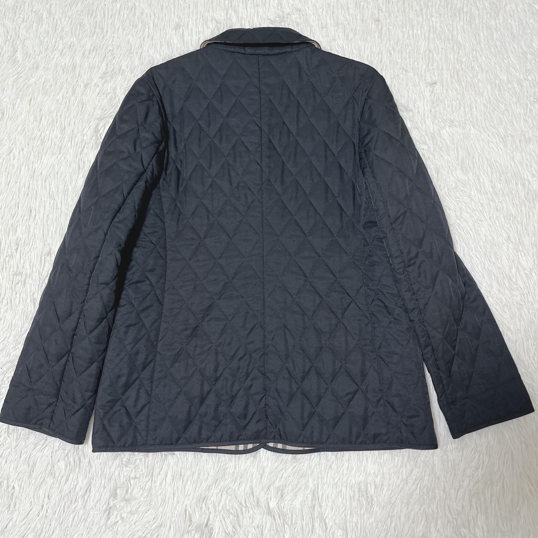 Burberry London Quilted Jacket Black Nova Check Made in England L #EL BDA