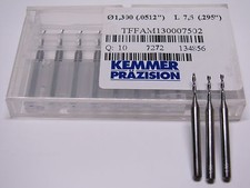 2- Schneider VHM Fräser D 1,3 mm 3 Stück NEU Kemmer Präzision CNC Fräsmaschine