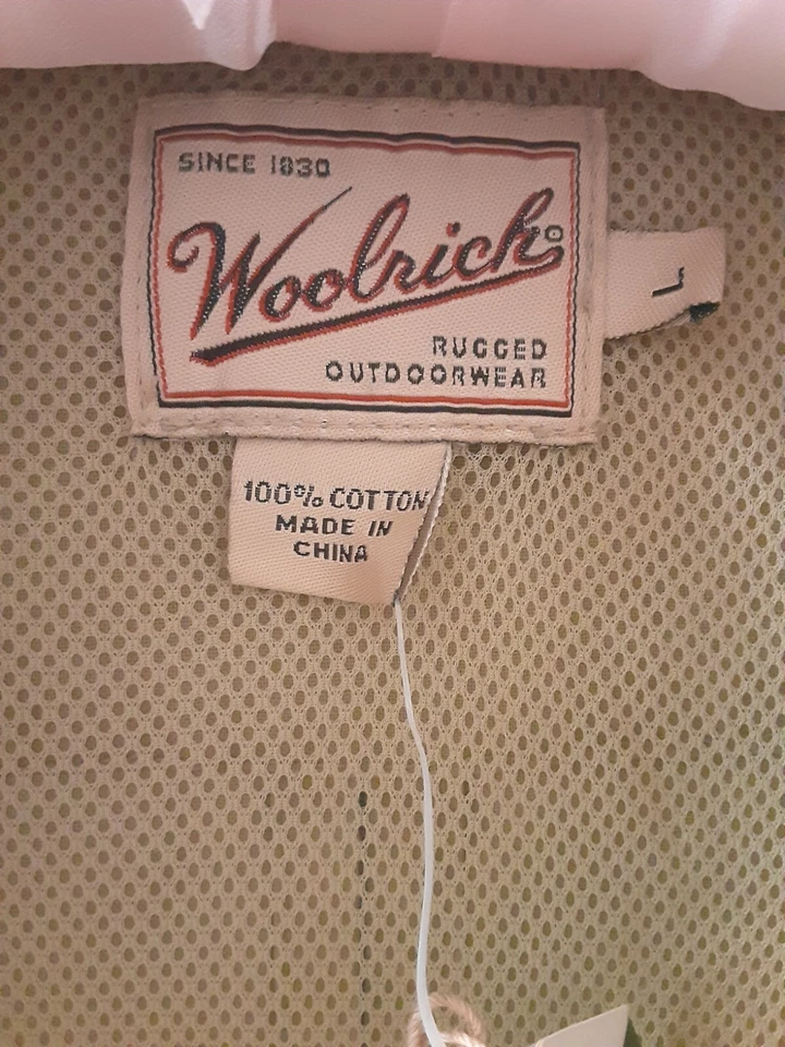 Hunting Fishing Hiking Vest Khaki Men's Sz Large Woolrich Outdoor NEW WITH TAGS! - Image 2 of 4