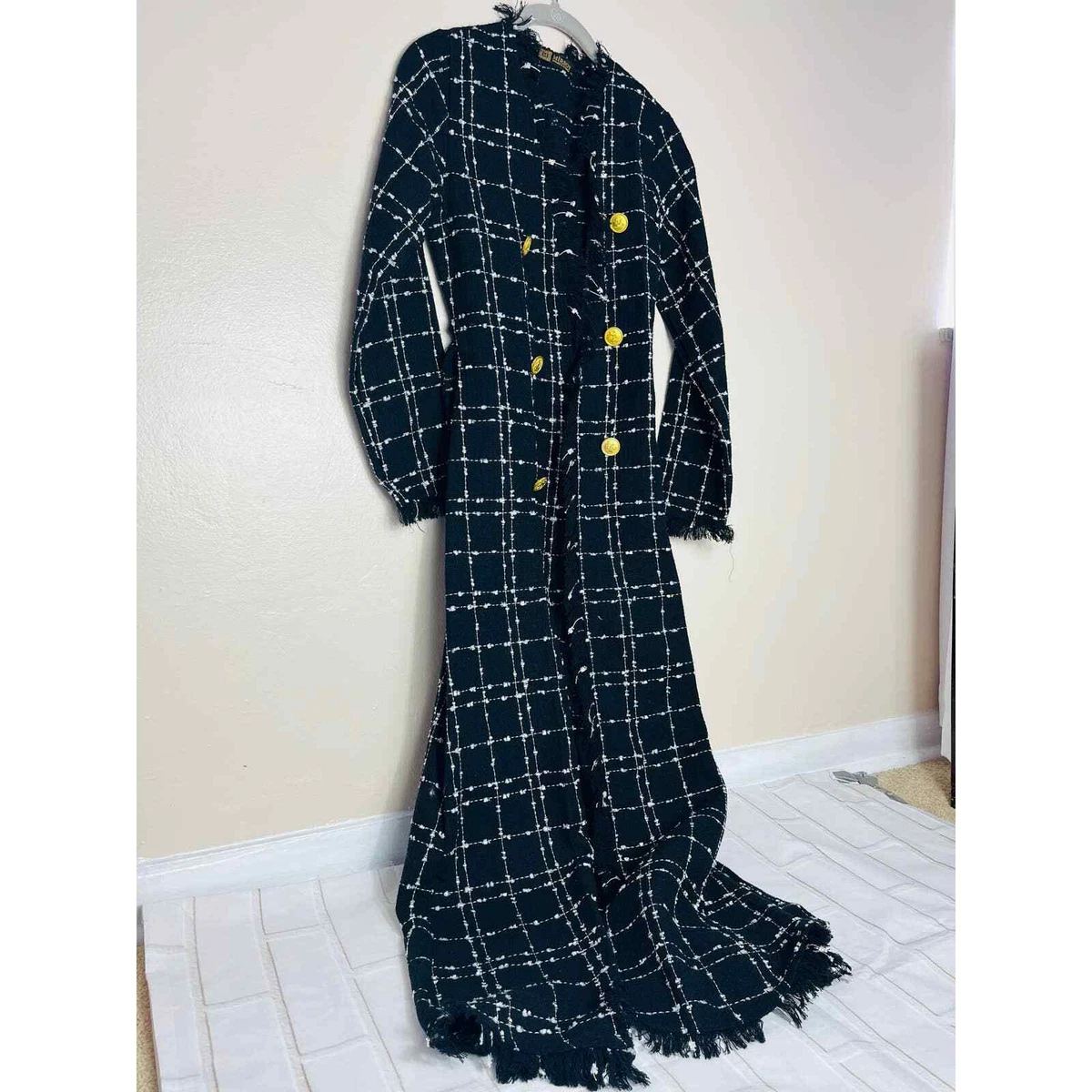 Plaid store maxi cardigan