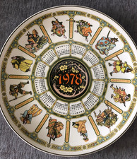 Wedgwood Calendar Plate 10? ?-1978 ?Samurai?