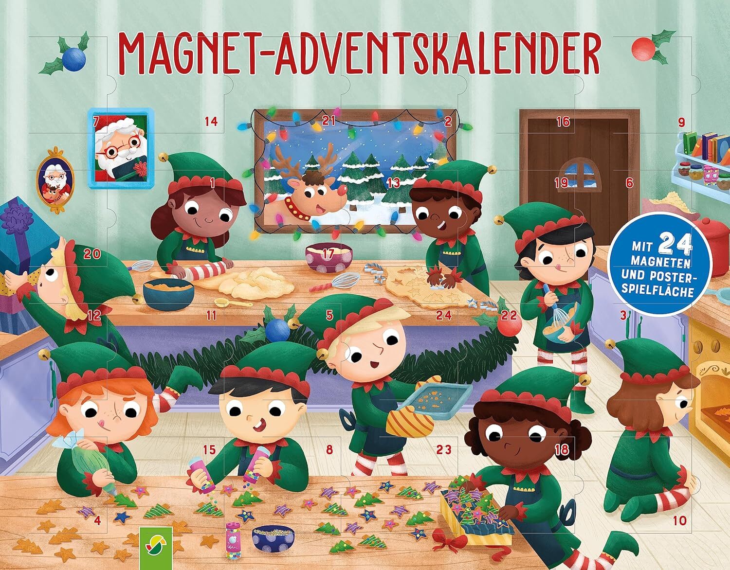 9783849943868 Magnet-Adventskalender: Mit den Wichteln durch den...r ab 3 Jahren