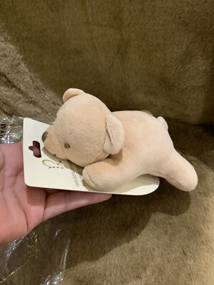 Organic Bear Comforter and dummy holder Be Natural Baby With A