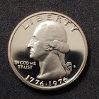 1976-S Washington Bicentennial Quarter — photo from another recent sale