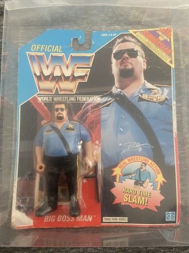 wwf hasbro figures moc Big Boss man Series 1 Summe...