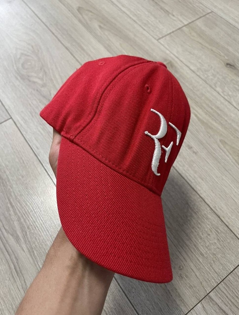 NIKE RFロゴ CAP グラデーションキャップ レッド 新品・タグ付き 赤 Nike Roger Federer RF Classic Tennis Hat Cap Red Adjustable