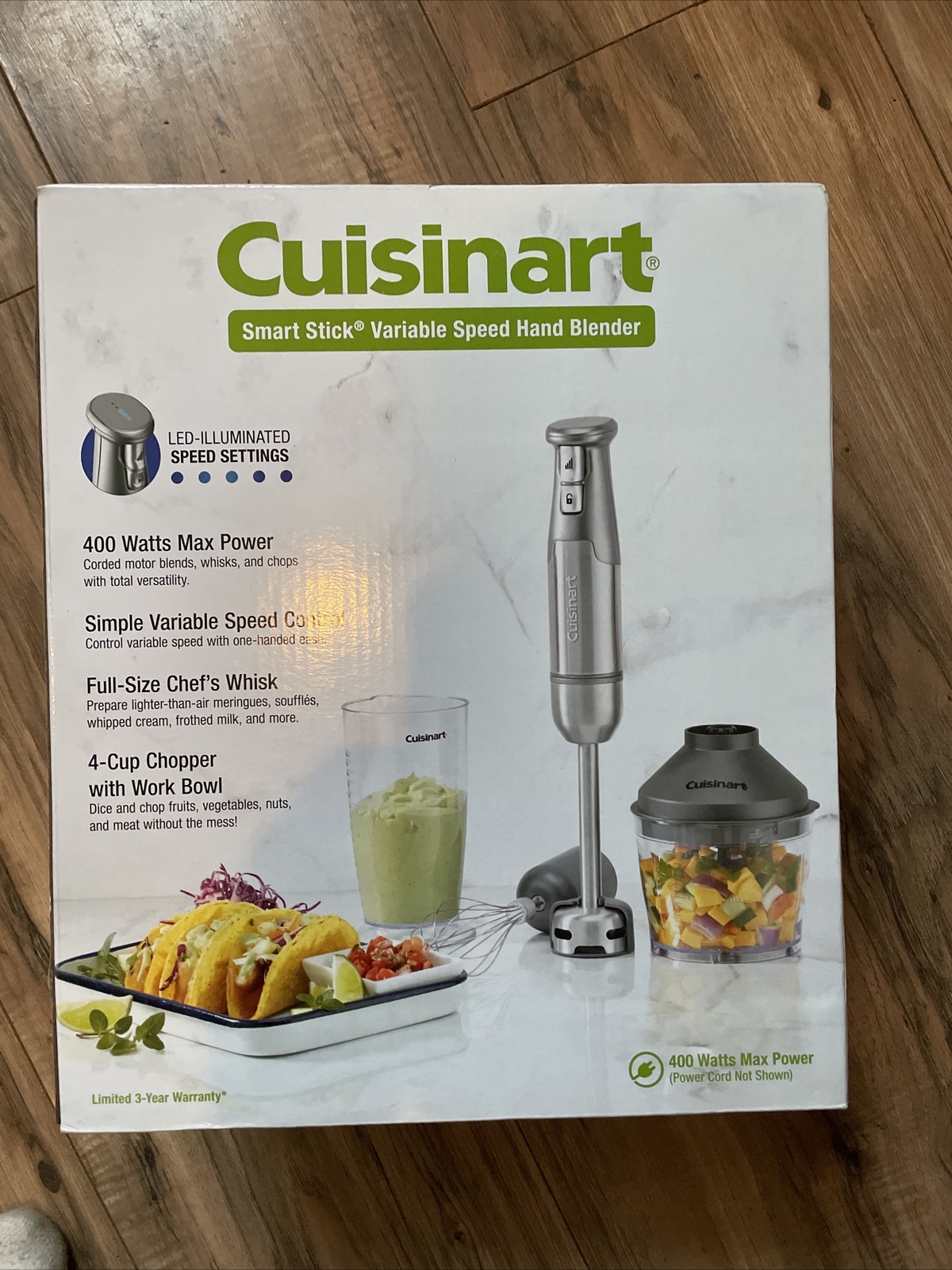 CUISINART Smart Stick Hand Blender & Chopper CSB-77 Brushed Stainless