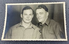 WWII US Army Soldiers Portrait Photo Postcard